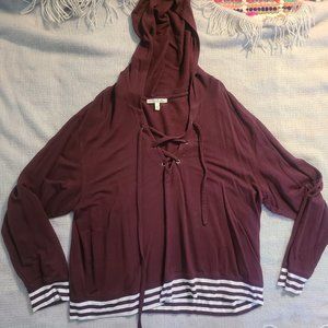 Ruby V-neck Hoodie